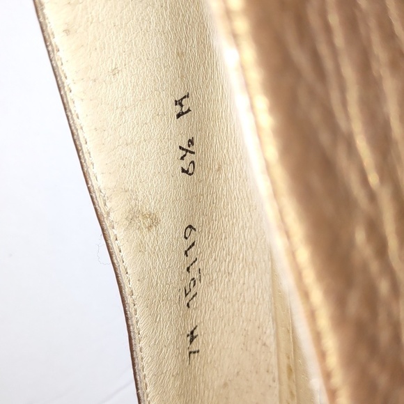 Stuart Weitzman Gold Loafers - Picture 11 of 13